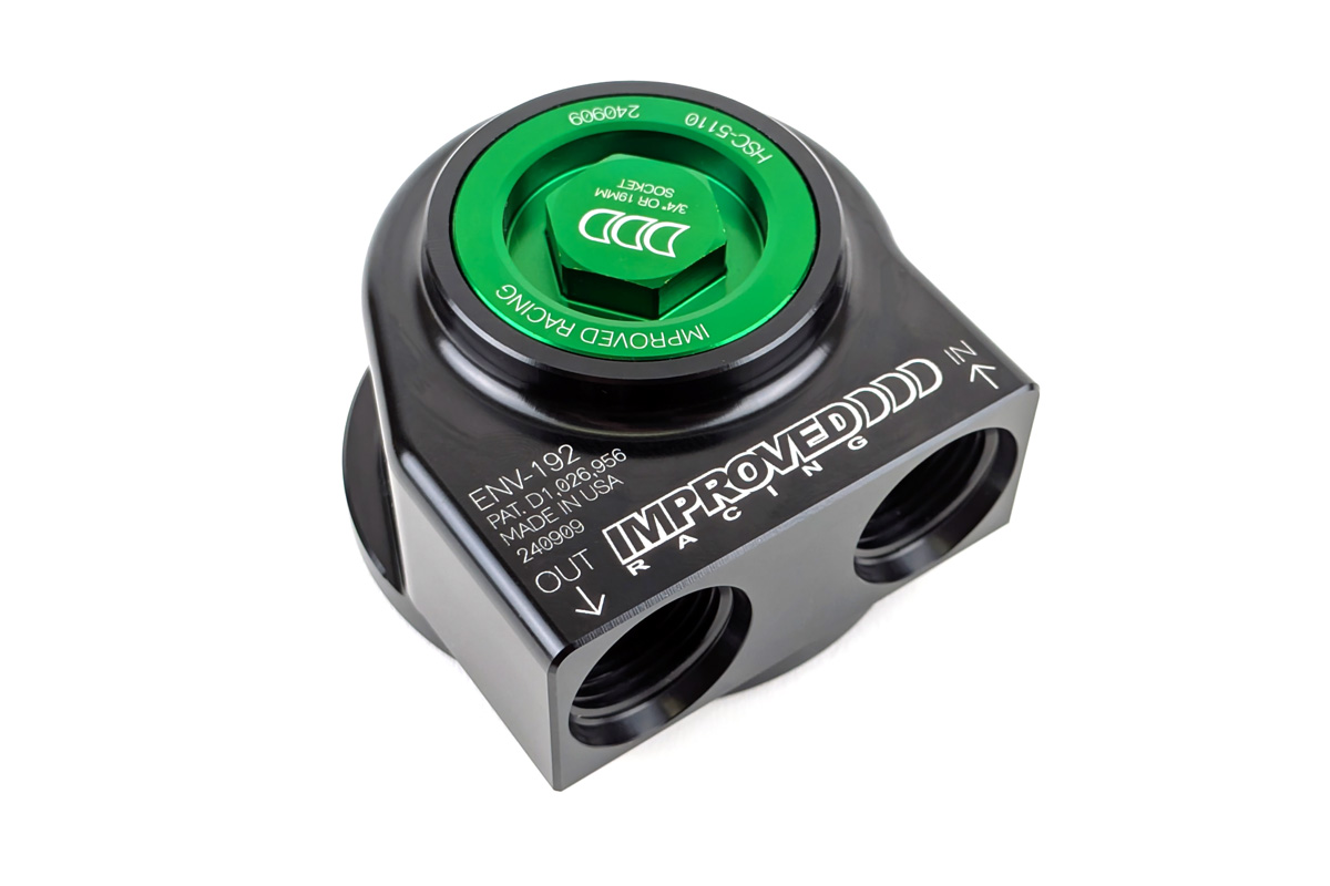 IMPROVED RACING アメ車 オイルフィルター移設　オイルクーラー増設 Low Profile Remote Oil Filter Relocation Adapter